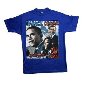 Y2K Vintage Deadstock Barack Obama rap tee size large